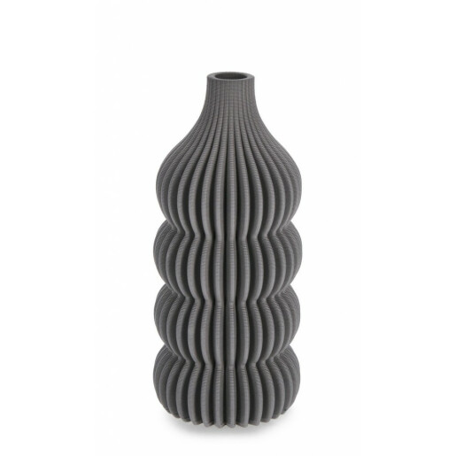 Vaza flori ceramica gri Ilsa 12x25 cm