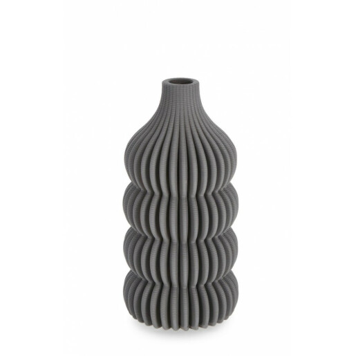Vaza flori ceramica gri Ilsa 11x20 cm