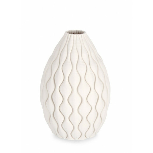 Vaza flori ceramica bej Kylo 19x28 cm