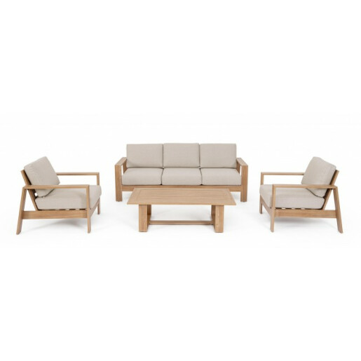 Set mobilier gradina aluminiu textil Baltic 206x85.5x83 cm