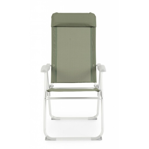 Set 4 scaune gradina verde olive Cayo 57x65x110 cm