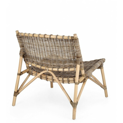 Set 2 scaune ratan maro Tarifa 68.5x75.5x75 cm