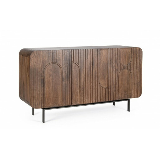 Comoda 3 usi lemn mango maro Orissa 145x42x82 cm