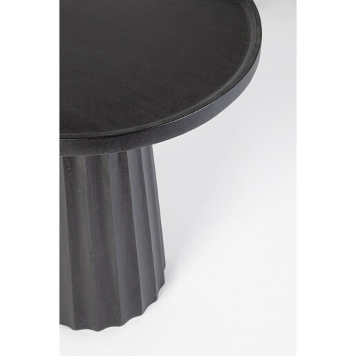 Masuta lemn mango negru Orissa 46x49 cm