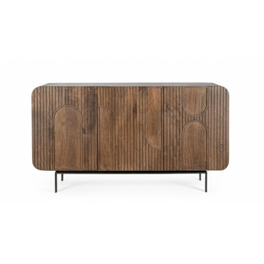 Comoda 3 usi lemn mango maro Orissa 145x42x82 cm