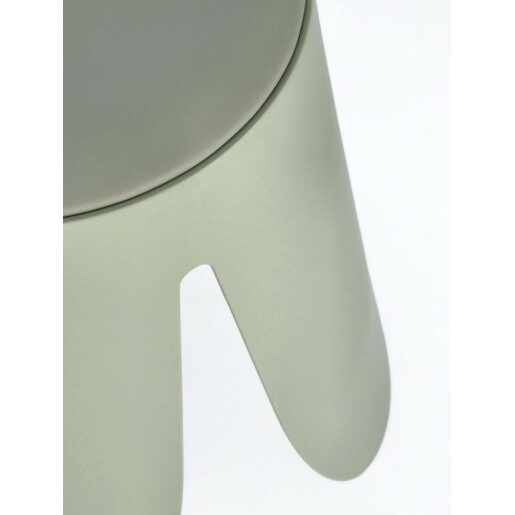 Taburet piele ecologica verde Imogen 37x47 cm