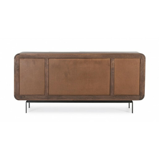 Comoda 4 usi lemn mango maro Orissa 180x42x82 cm
