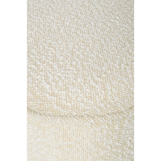 Taburet textil crem Cointa 40x40x45 cm
