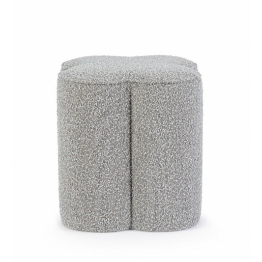 Taburet textil gri Cointa 40x40x45 cm