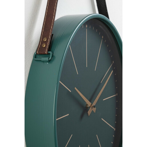 Ceas perete verde Timmely 40x6x66 cm