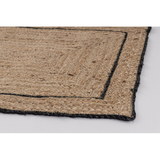 Covoras iuta natur negru Ankit 60X90 cm