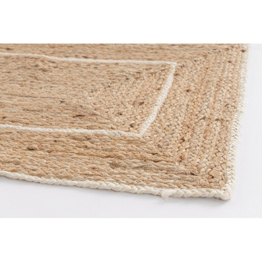 Covoras iuta natur alb Ankit 60X90 cm