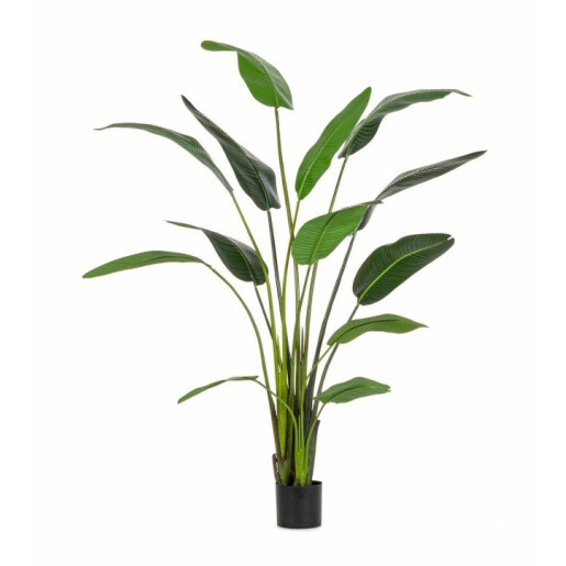 Planta artificiala in ghiveci verde 13 frunze 120x100x235 cm