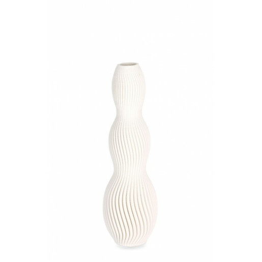 Vaza flori ceramica bej Svenna 9x28 cm