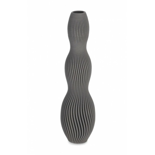 Vaza flori ceramica gri Svenna 10.5x32.5 cm