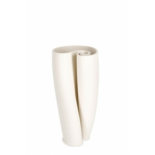 Set 2 vaze flori ceramica bej Maeli 13x26.5 cm