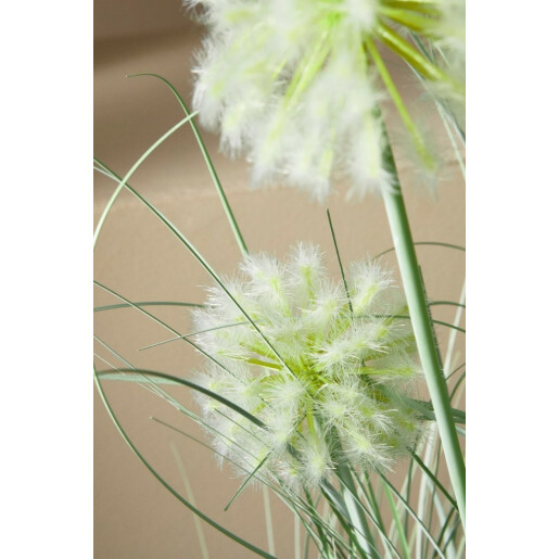 Floare artificiala in ghiveci verde alb 45x75 cm
