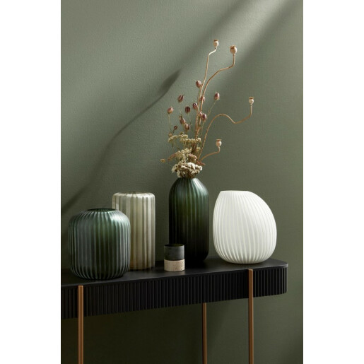 Vaza flori sticla verde Mattala 18x36 cm