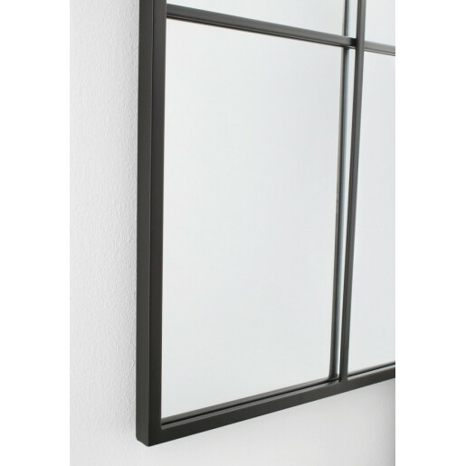 Oglinda perete otel negru Window 80x2.5x170 cm