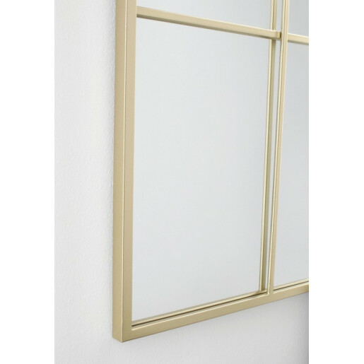Oglinda perete otel auriu Window 80x2.5x170 cm