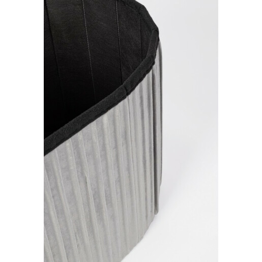 Banca catifea gri Jocelyn 76x38x38 cm