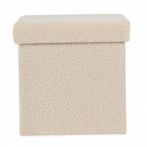 Taburet textil bej Joris 38x38x38 cm