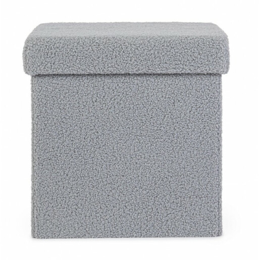 Taburet textil gri Joris 38x38x38 cm