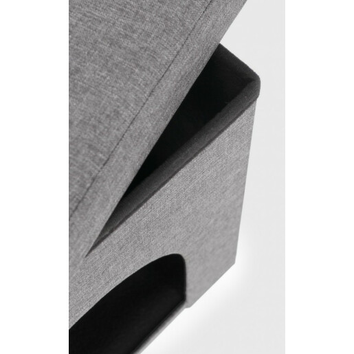 Casuta animale mdf textil gri 38x38x38 cm