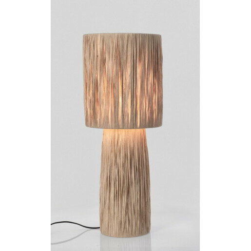 Veioza metal rafie natur Kanda 23x59 cm