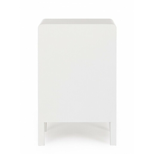 Comoda 3 sertare lemn alb natur Charley 40x30x62 cm