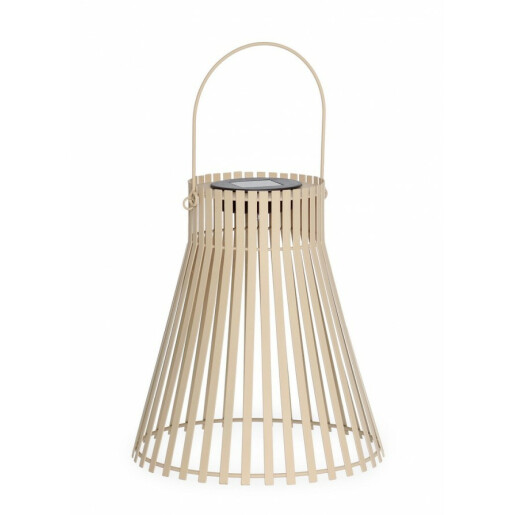 Set 4 lampi solare otel ocru 24x26-38 cm