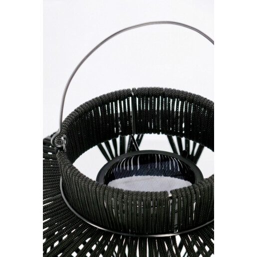 Lampa solara otel negru Nikhita 28.5x29-41 cm