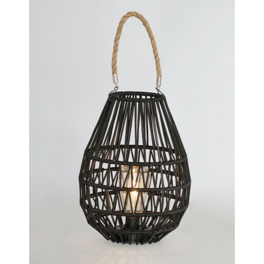 Lampa solara otel negru Nikhita 21.5x28.5-44 cm