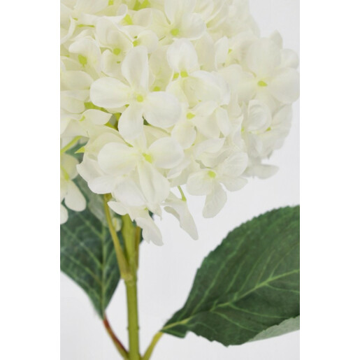 Set 12 Hortensii artificiale alb verde 30x25x67 cm