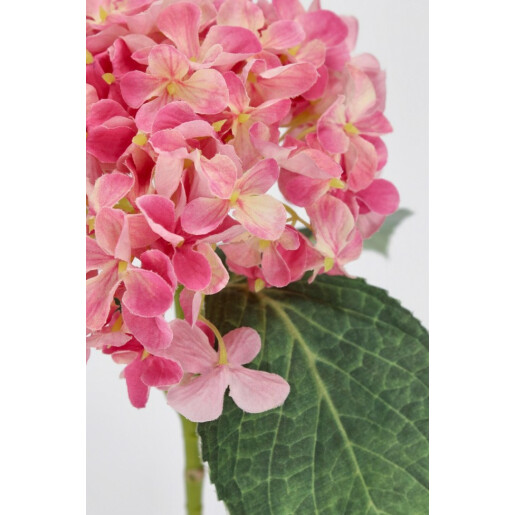 Set 3 Hortensii artificiale verde roz 22x22x47 cm