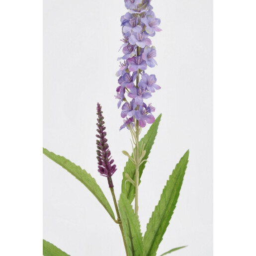 Set 24 flori artificiale verzi mov 12x5x76 cm