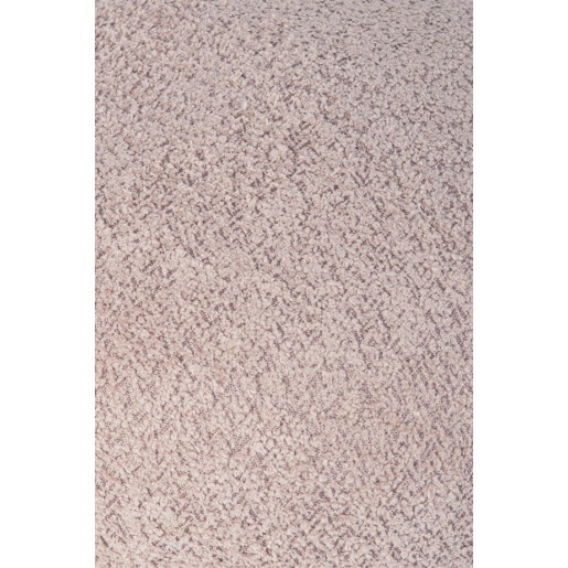 Taburet textil roz lemn natur 45x38 cm