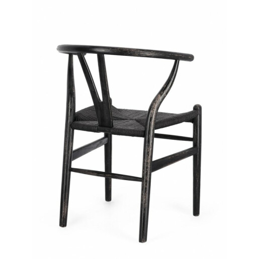 Set 2 scaune negru Artemia 50x49.5x77 cm
