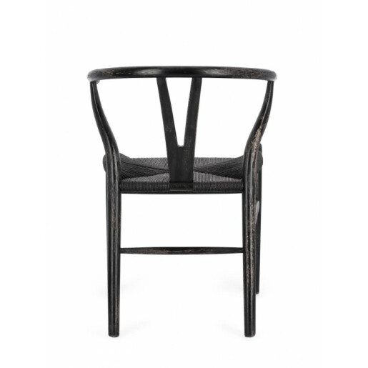 Set 2 scaune negru Artemia 50x49.5x77 cm