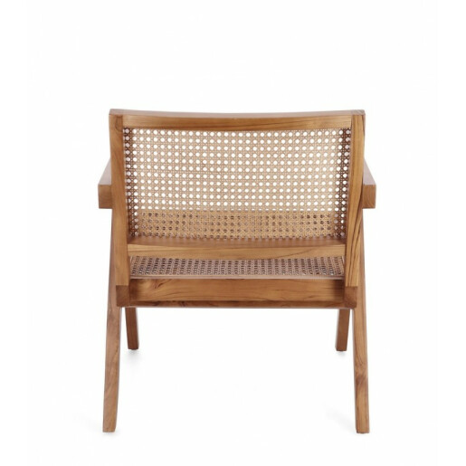 Fotoliu lemn rattan maro Galia 61x68.5x74 cm