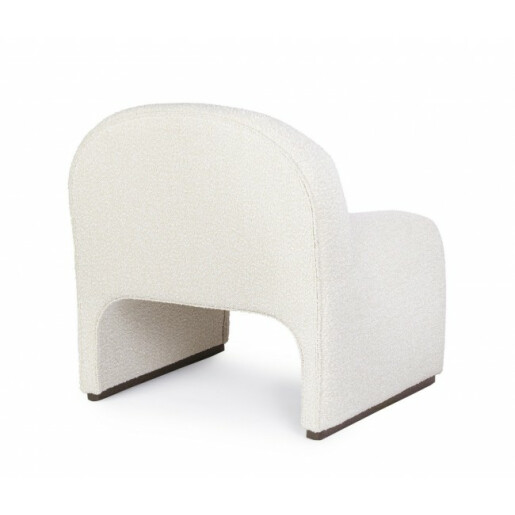 Fotoliu textil crem Bassilla 71x69x72.5 cm