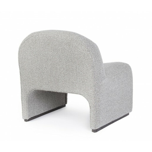 Fotoliu textil gri Bassilla 71x69x72.5 cm