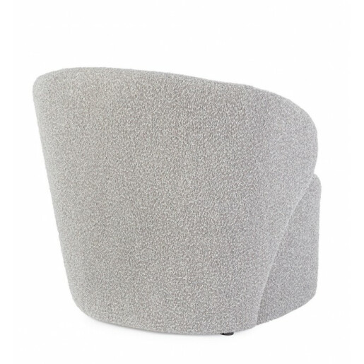 Fotoliu textil gri Babila 79.5x75.5x72 cm