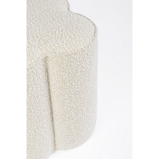 Taburet textil crem Cointa 40x40x45 cm