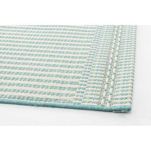 Covor textil albastru alb 160x230x0.3 cm