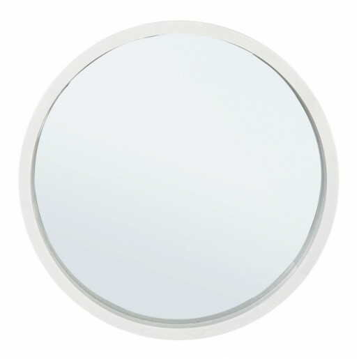 Oglinda perete lemn alb Tiziano 52 cm