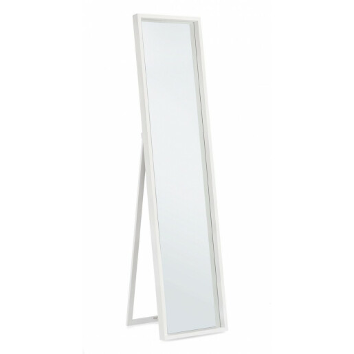 Oglinda podea lemn alb Tiziano 40x6.5x170 cm