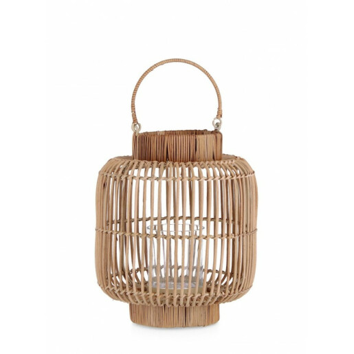 Felinar rattan maro Kadim 27x30 cm