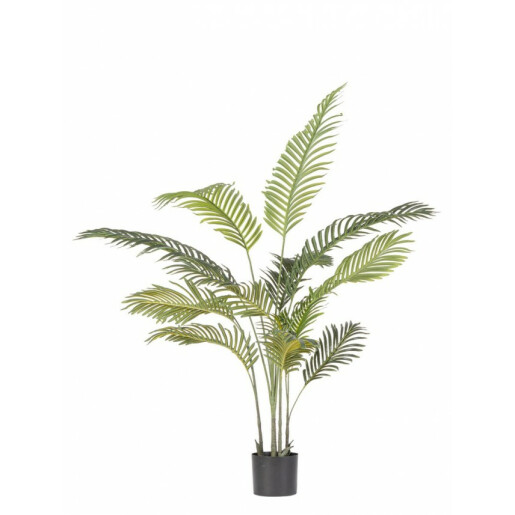 Planta artificiala verde in ghiveci 14 frunze 90x120 cm