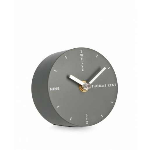 Ceas masa plastic gri antracit Ticking 10x6 cm